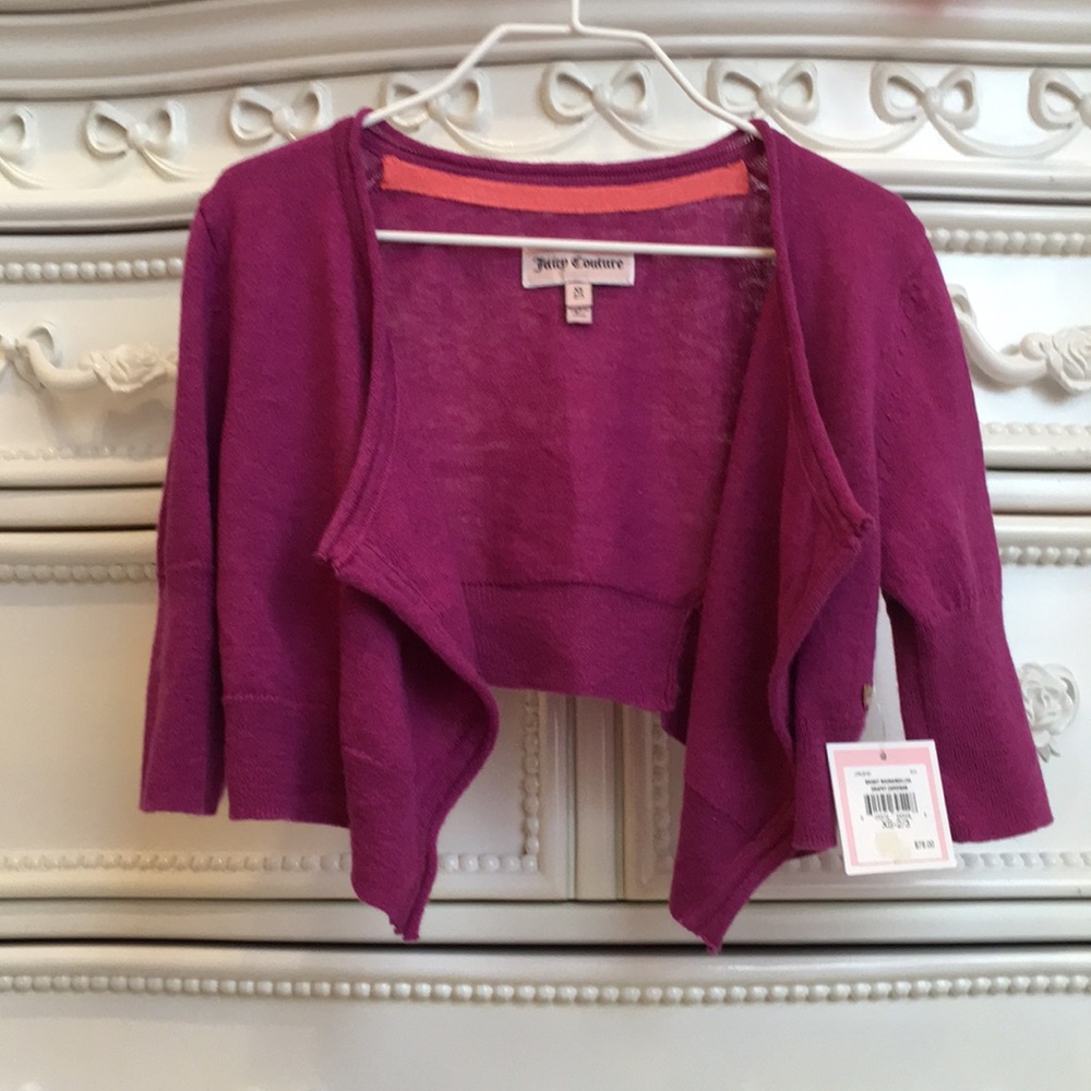 NWT JUICY COUTURE Toddler drape cardigan 2/3